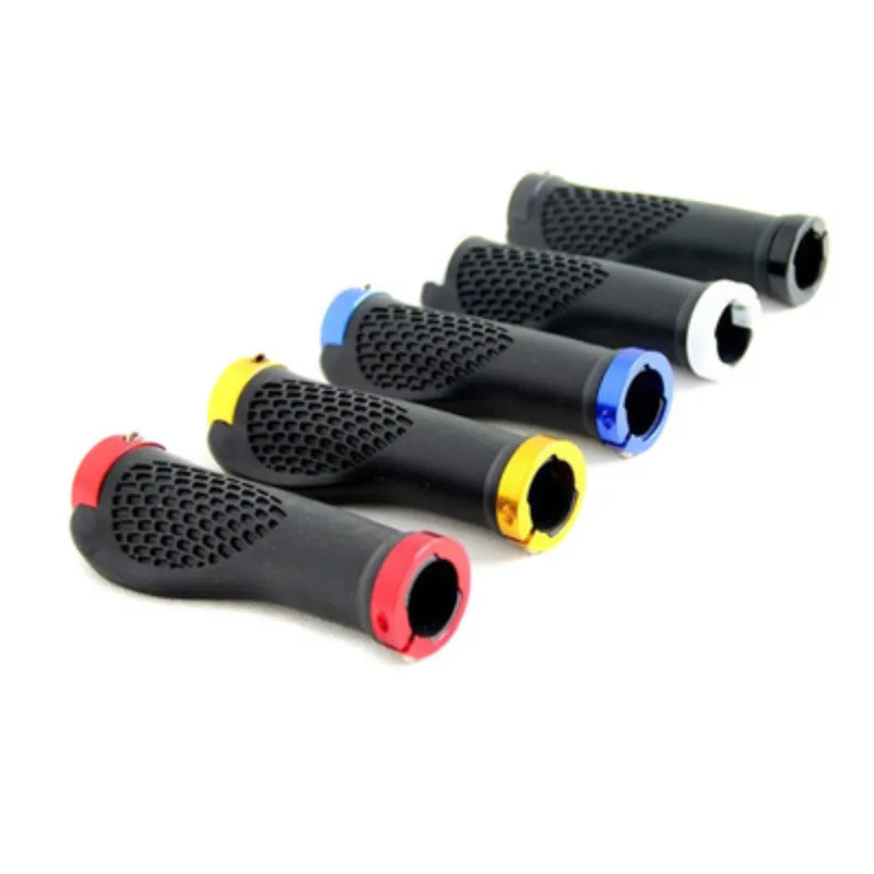 1 Pair Bike Handlebar Cover Ergonomic Rubber Bicycle Handle Bar Anti Skid Bicycle Parts Cycling