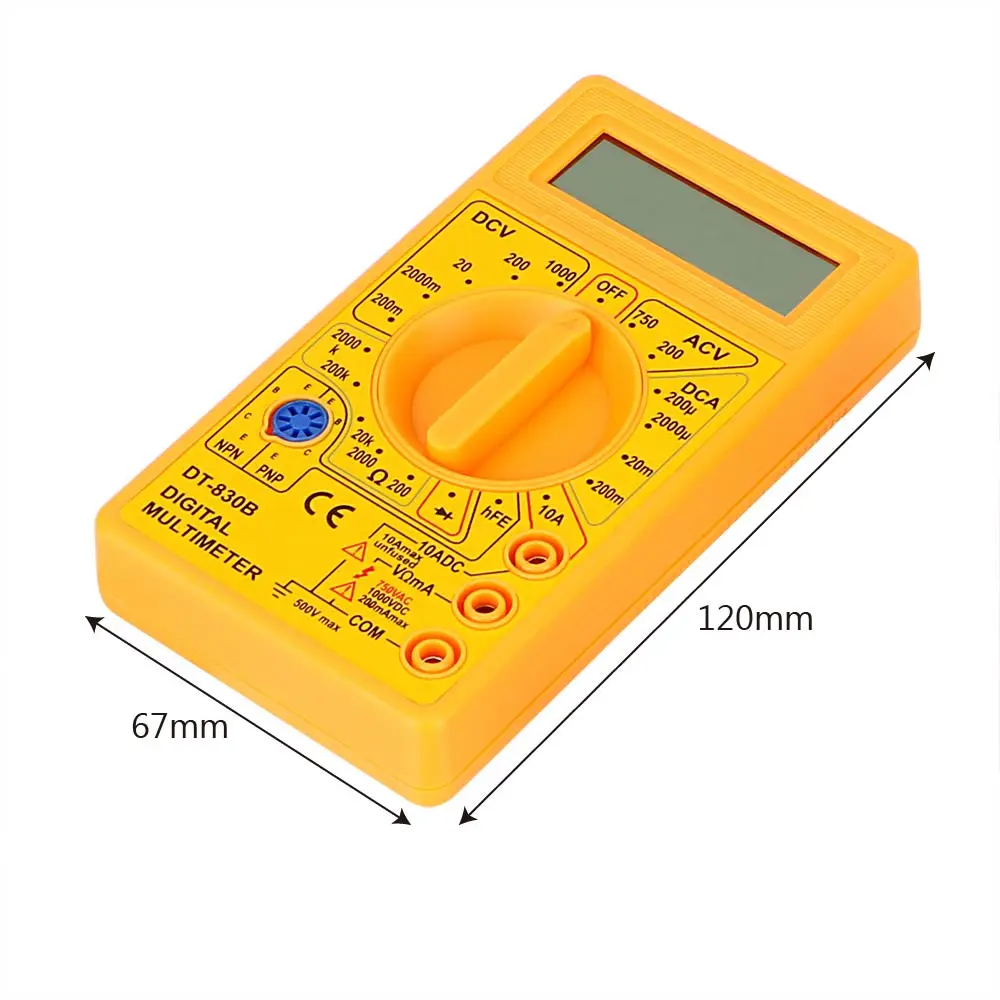 DIYWORK Омметр Вольт тестер DT-830B ЖК-дисплей Автоматический диапазон цифровой вольтметр инструмент для анализа мультиметр электрический инструмент