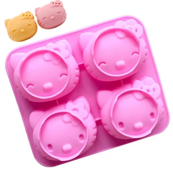 

Cartoon Animal Cat Shape Silicone Molds Hand Made Pastry Mold DIY Mousse Cake Mold Cat Pudding Candle Soap Mold Baking Tray