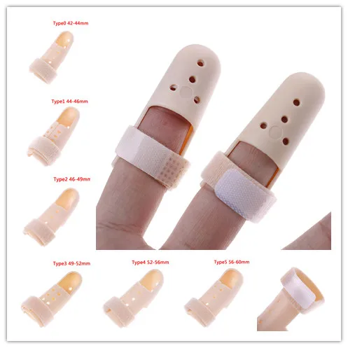 1Pc Plastic Hand Finger Splints Adjustable Hook for Broken Finger Joint Fracture Pain Protection Support Brace Mallet Splint