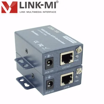 

LINK-MI LM-101TRS 100m VGA Transmitter and Receiver VGA Extender Over Cat5e/6 1920x1440 Optional Stereo Audio 3.5mm Stereo Jack