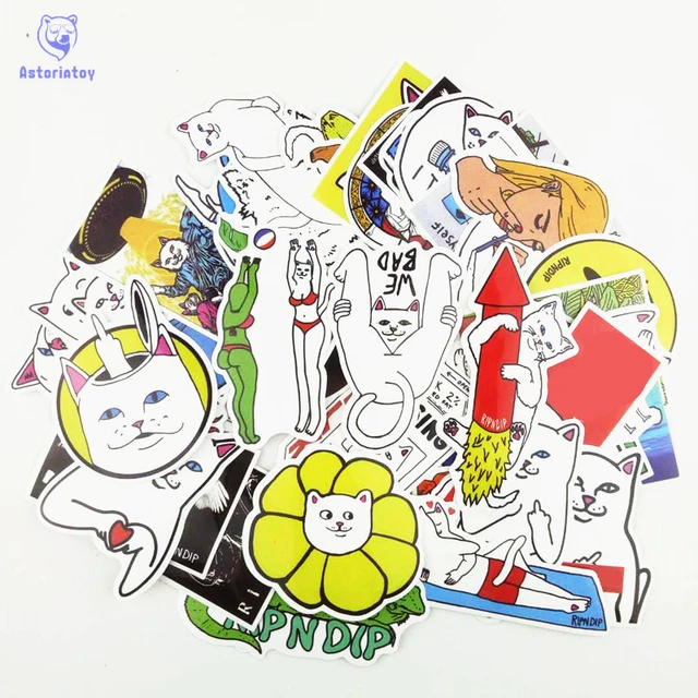 50pcs 1lot funny ripndipp sticker creative personality waterproof 50pcs 1lot funny ripndipp sticker creative personality waterproof rip n dip laptop sticker for finger