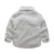 Neugeborene baby-kleidung kinder kleidung gentleman jungen grau gestreiftes hemd + overalls mode baby-kleidung neugeborene kleidung