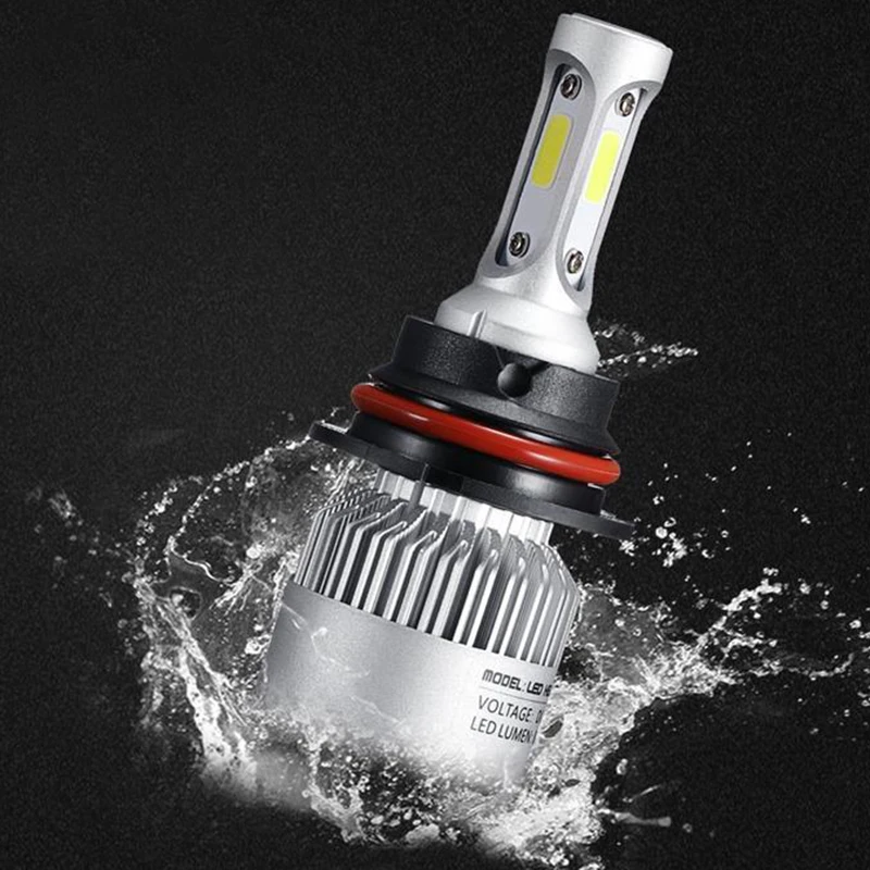 2pcs/set 9007 HB5 Car LED Hi/Lo Headlight Fog Light Bulb Conversion Kit All In One