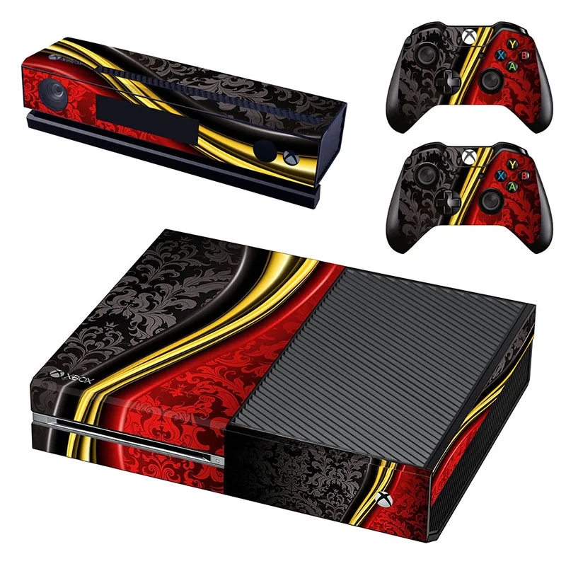 Fashion Decorative Skin For Microsoft Xbox One Sticker + 2 Controller