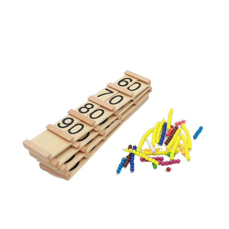 

Montessori Educational Wooden Toys Math Count Teens Number Boards Learning Educational Toys for Toddlers For 3 Year Oldd ME1664H