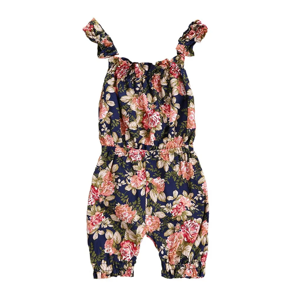 

MUQGEW new born baby girl clothes baby girl summer clothes costume for baby girl Sling flower piece suit vetement noel bebe#y2