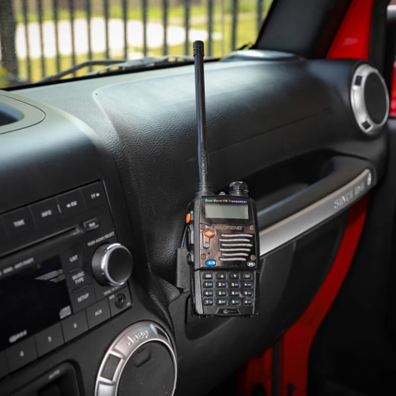 Gps Walkie Talkie кронштейн для Jeep Wrangler JK 2012+ Интерьер Литье автомобиля Стайлинг держатель стенд черный 1 комплект
