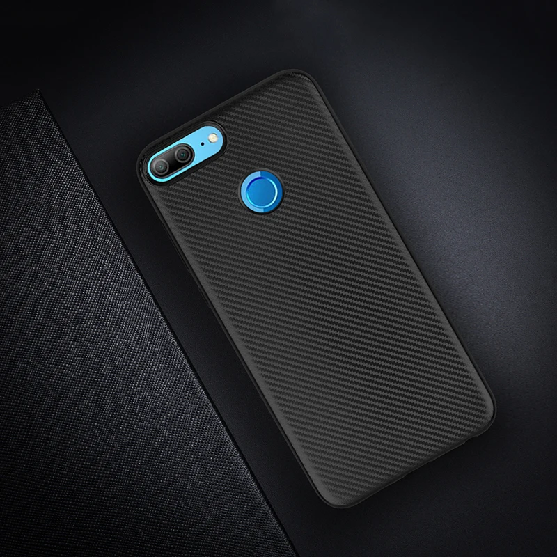 carbon fiber silicone case huawei honor 9 lite (7)