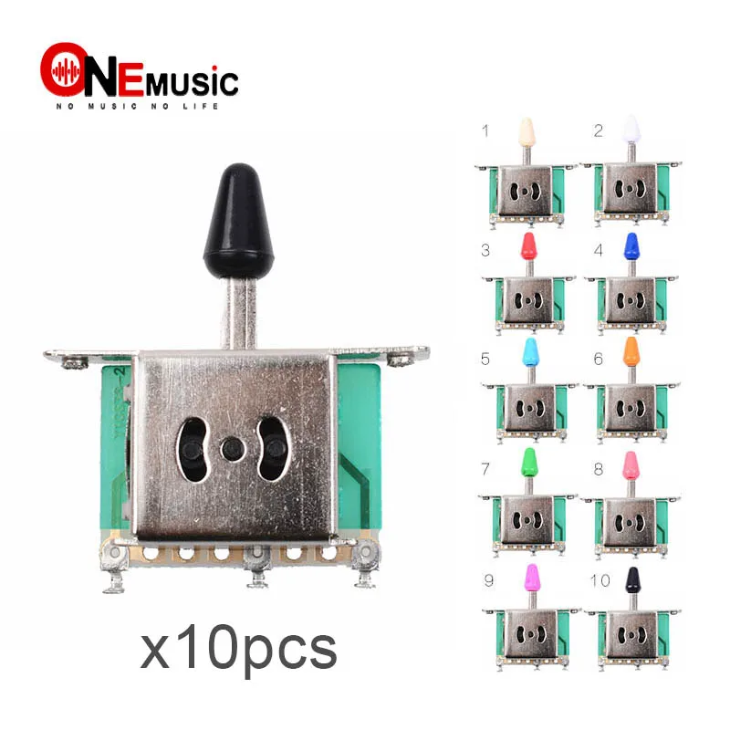 Buy 10pcs Colorful 3 Way Selector Electric Guitar Pickup Switches Guitar Toggle