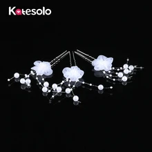 6 шт./компл. ручной работы Свадебная сетка шпилька для волос с жемчужинами Свадебные украшения головной убор Модные женские вечерние головные уборы для волос аксессуары