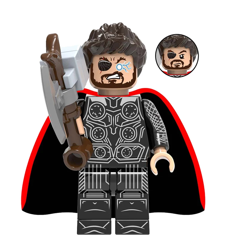 Single Ation Figure Avengers Endgame Legoings Marvel SuperHero Iron Man Thor Captain America Building Block Toys For Children