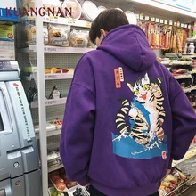 KUANGNAN Harajuku стильные толстые мужские толстовки Японская уличная одежда мужская толстовка хип-хоп толстовка мужская одежда толстовки