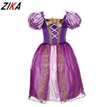 ZIKA New Girls Cinderella Dresses Children Snow White Princess Dresses Rapunzel Aurora Party Halloween Costume Brand kids Dress