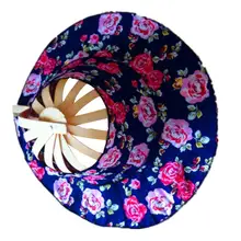 Летняя шляпа Охота Спорт на открытом воздухе пляж Туризм Защита от солнца складывающаяся Кепка бамбуковый Вентилятор Шляпа женская наружная солнцезащитная Кепка