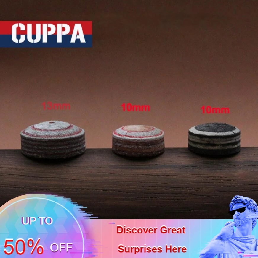 

New Cuppa 5 Pcs/lot Billiards Accessories Buffalo Skin Leather Snooker Cue Tip 10mm/12mm Professional Billiard Tip China 2019