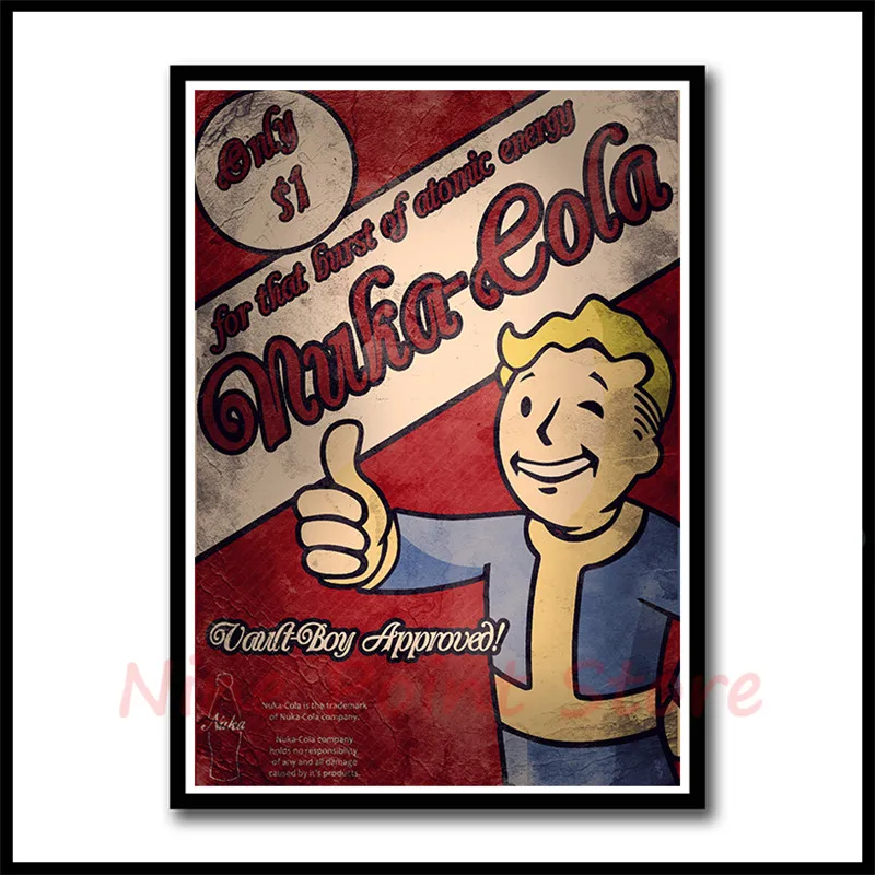Fallout игровой постер Бар детская комната Домашний декор игра Рисунок с покрытием