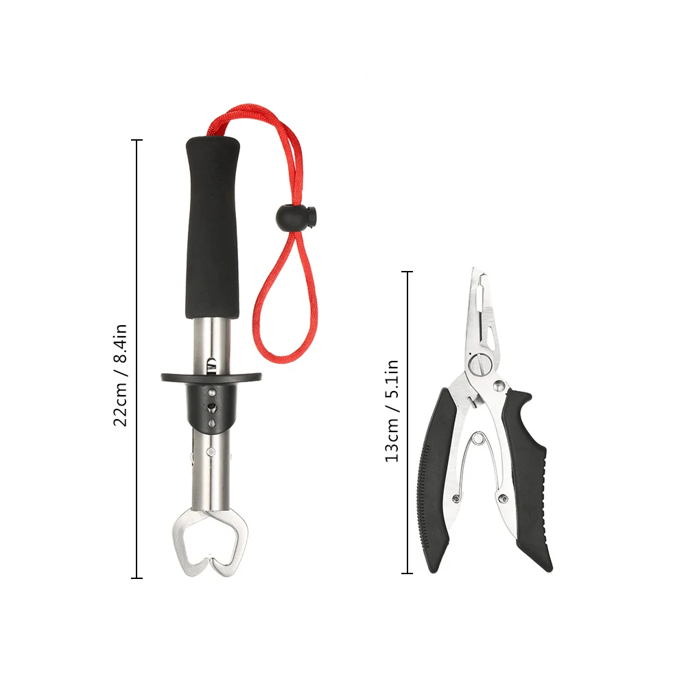 Lixada многофункциональные рыболовные плоскогубцы для приманок Нержавеющая сталь захват для губы рыбы сцепление набор рыболовные снасти инструмент вылова рыбы оборудование