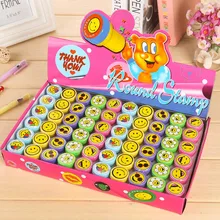 Детские Мультяшные печати животных динозавров Рождество океан улыбка лицо детей пользовательские пластиковые резиновые самописные Stampers игрушки