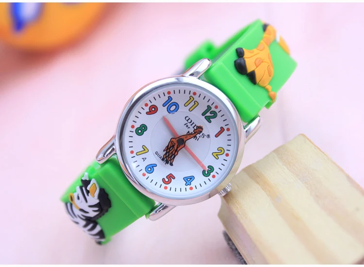 willis Дети Мальчики мультфильм она кварцевые часы студентов 3D Рыба животных спортивные часы для подарки на день рождения relogio feminino