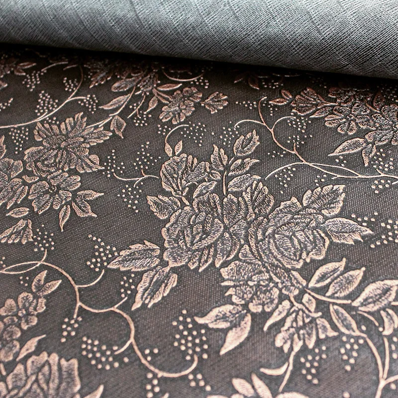 Lychee Life A4 цветочный узор ПВХ кожа ткань высокое качество Синтетическая Кожа DIY швейный материал для рукоделия