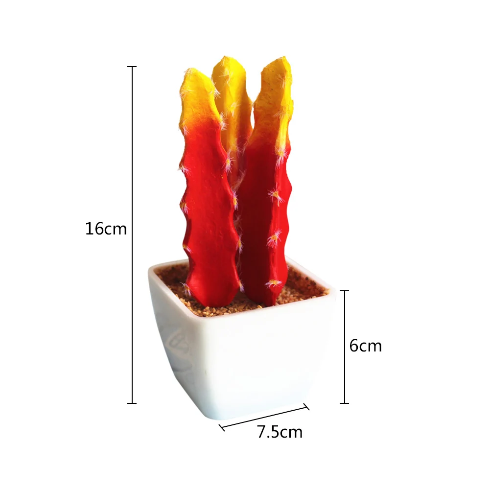 Моделирование тропических растений кактус бонсай инновационные DIY суккуленты комнатные растения украшения хороший украшения дома 9 видов