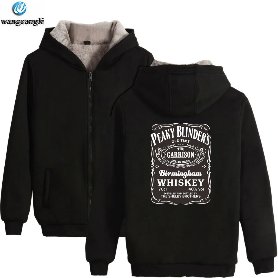 

Peaky blinders super warm hoodies retro tv show shelby bros cillian murphy gift winter thicken fleece hoodie sweatshirt fashion Jacket coat brand clothes