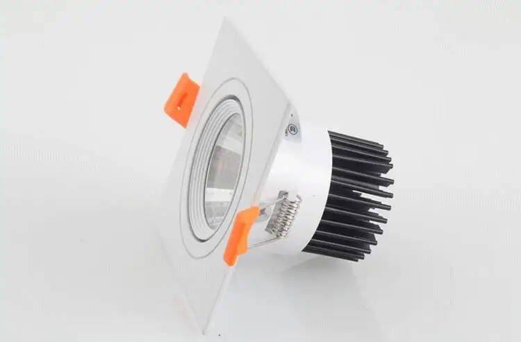 Levou para Baixo Regulável Quadrado Levou Downlight 12 10 w Ac85-265v 20 15 Luz Dimmable Local Recesso Lâmpadas Cob 10 Cheap Luzes embutidas de LED
