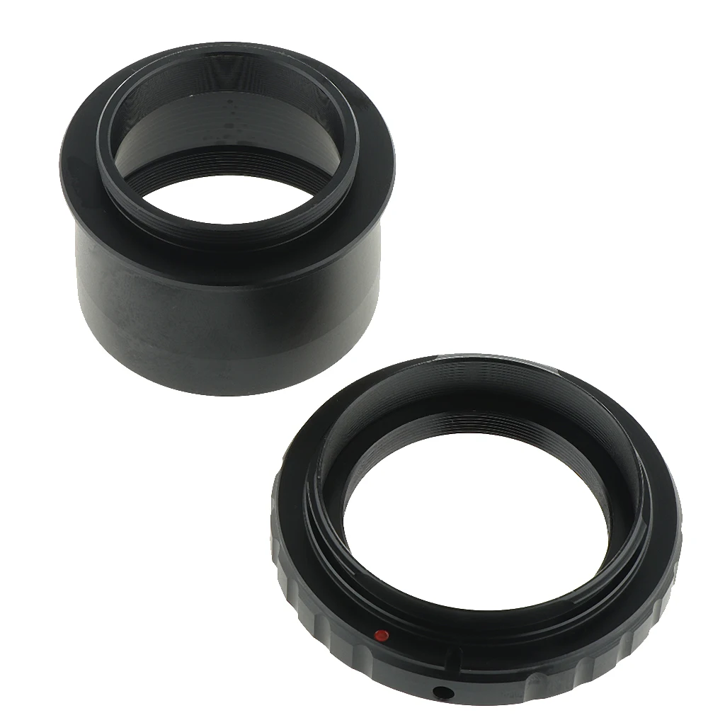 T Ring For Canon SLR Camera Lens + 2inch To T2 M42*0.75 Thread Telescope Mount Adapter - Black