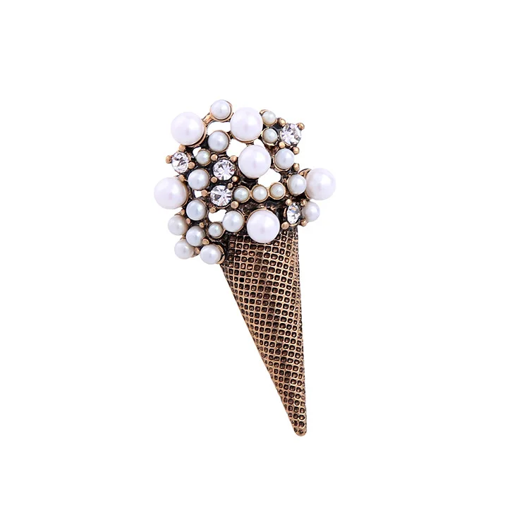 

Free Shipping Sweet Ice Cream Pearl Cute Pins