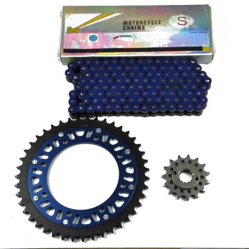 

LOPOR Motorcycle 520 O-ring Chain Set 15T / 43T Front & Rear Sprocket For kawasaki KLE500 2006 2007 KLR650 1990 1991 1992