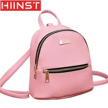 

HIINST For Girls Teenagers Softback Leather School Rucksack Shoulder Travel Mini Bag Famous Brand Backpack Travel MAY14