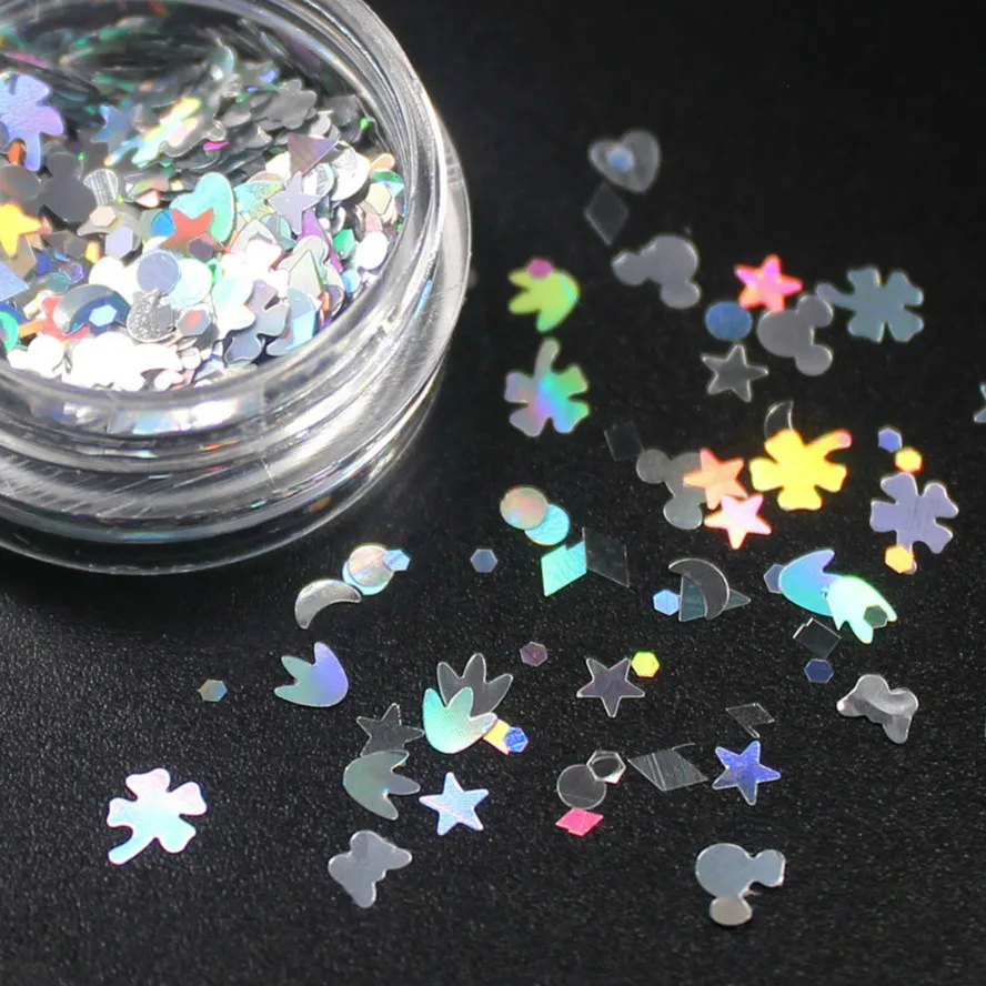

Mix Clover A Moon Optional Monochrome Eye Powder Shadow Women Beauty Eye Make Up Shinning Glitter Powder Makeup Silver CHT5