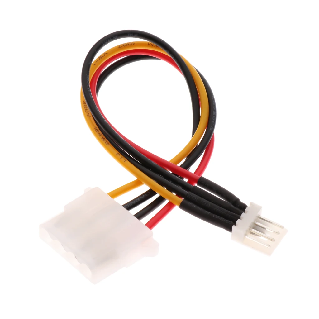 4Pin Floppy Drive Male to 4Pin Female Power Extension Cable Adapter Cord