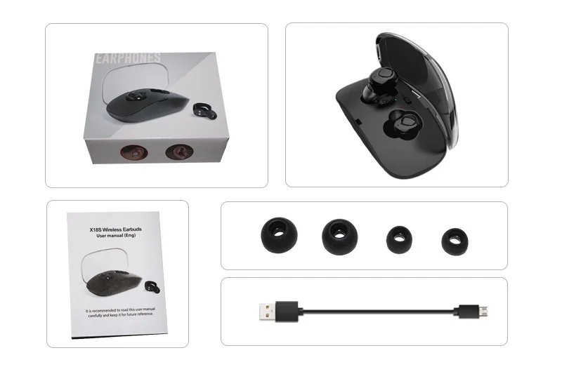 Наушники-капсулы EARDECO, беспроводные наушники с Bluetooth, наушники с глубоким басом, TWS, стереогарнитура с микрофоном, наушники-вкладыши для телефона