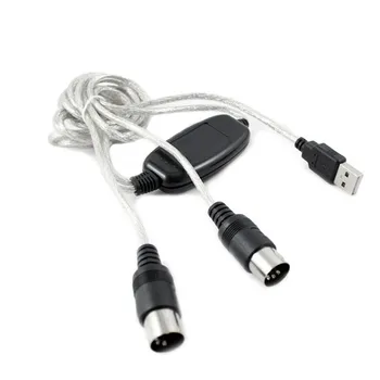 

USB to MIDI Cable Adapter Computer Cable Synthesizer Music Studio Keyboard Adapter Cable for Computer Windows and Mac TXTB1