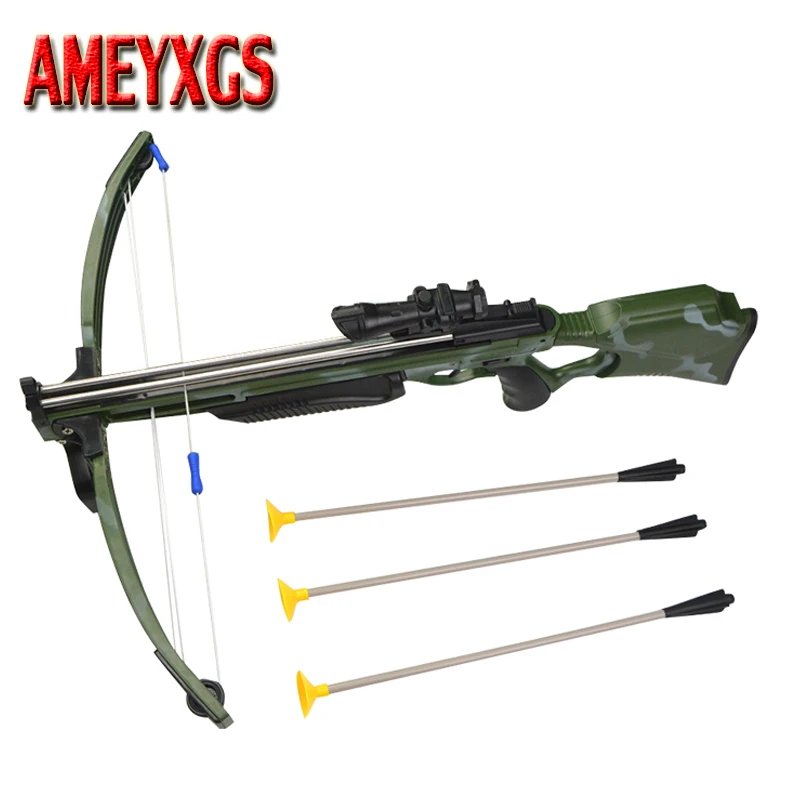 

Toy Crossbow Gift Archery Set Crossbow Outdoor Games with 3 Sticky Sucker Suction Darts Children Hunting Shooting Accessory
