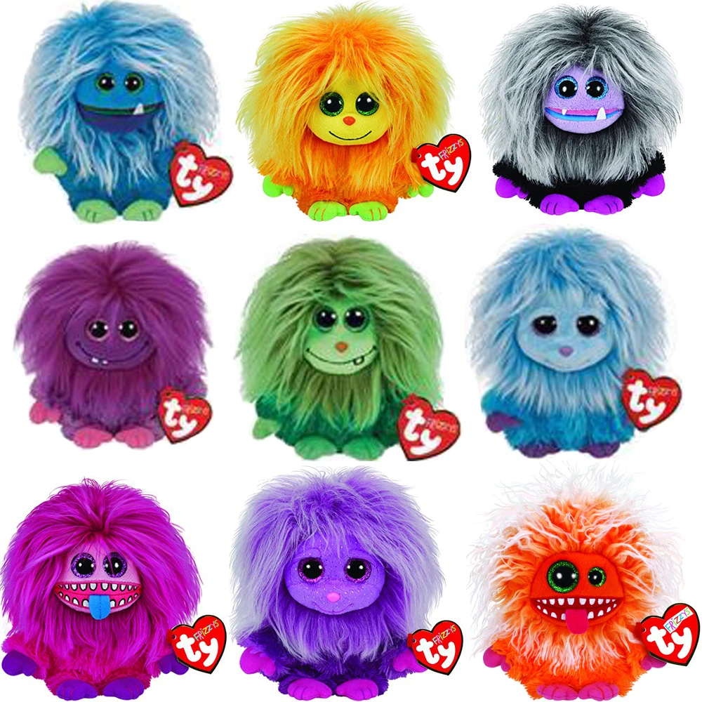 Pyopeo Ty Frizzys 6 &quot18 см Монстр Zwippy Tang Jips Plopsy швабры Zeezee плюшевые обычные чучела Кукла