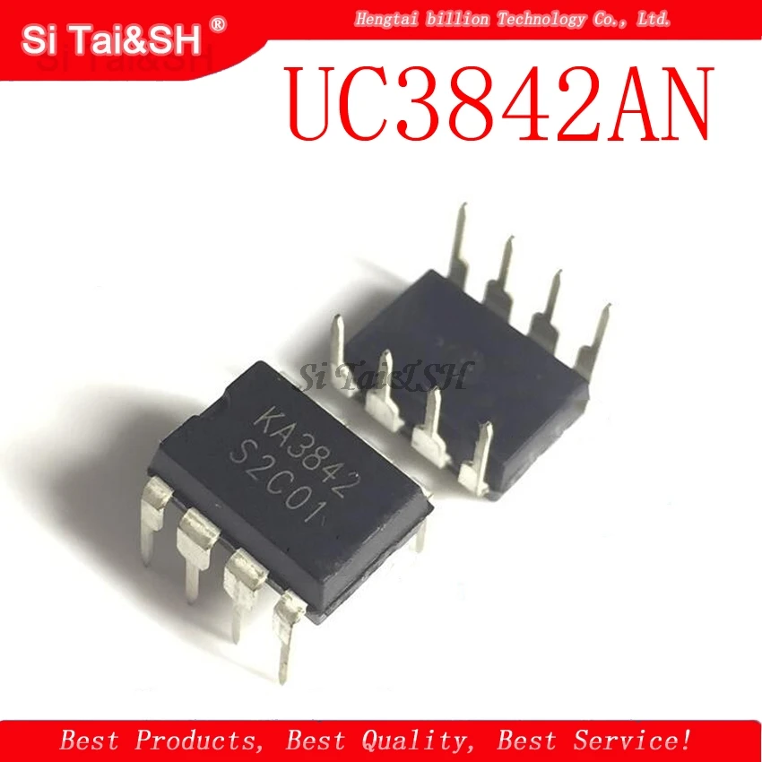 

1pcs UC3842B UC3842BN UC3842AN uc3842 DIP-8 Power Management IC PWM Pulse Width Modulation Block DIP