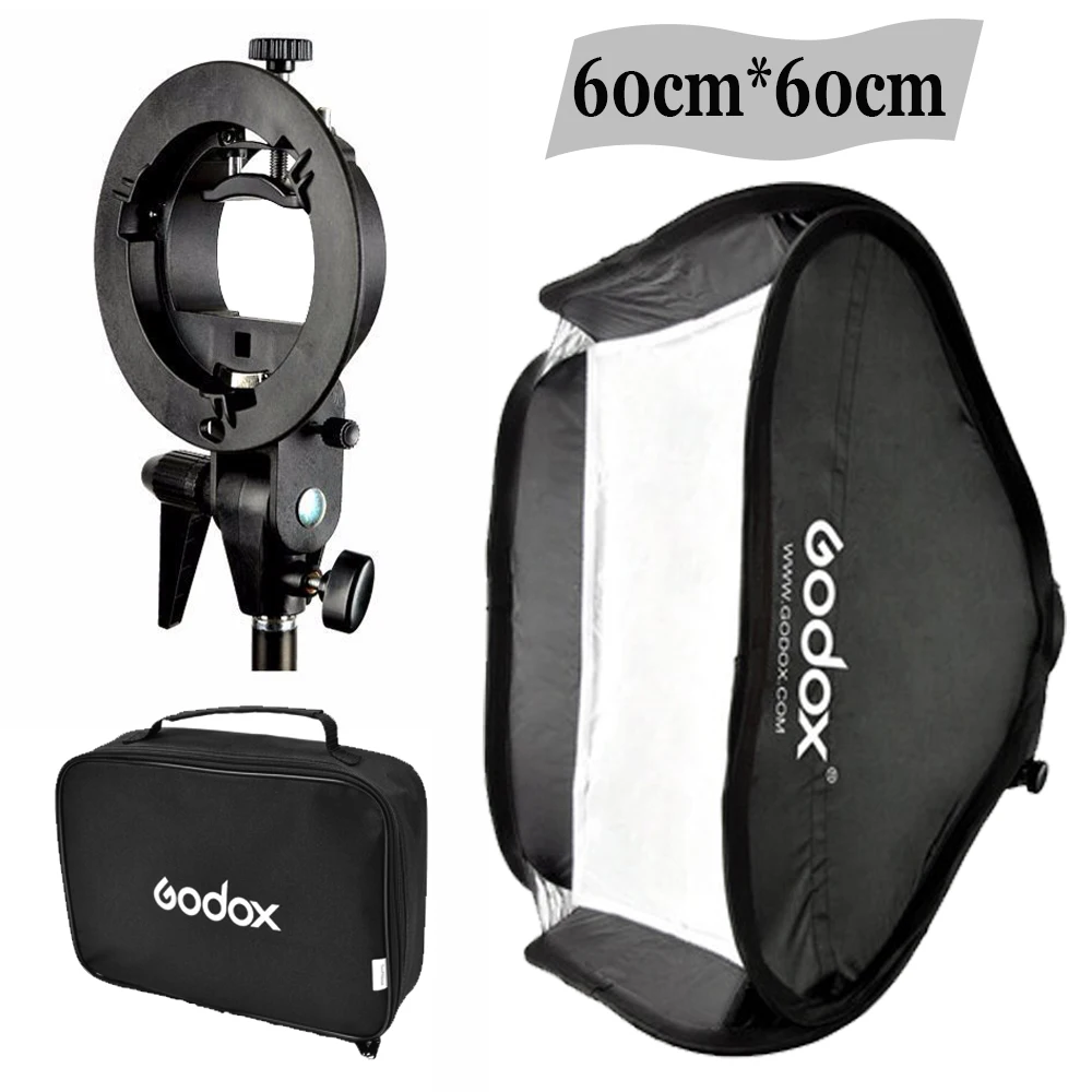 Godox Студия фото Flash софтбокс свет комплект 60x60 см/24 \