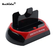 kebidu3.5" 2.5" External HDD Box Hard Disk Storage Enclosure Parts SATA IDE 2 Double USB 2.0 Dock HDD Docking Station EU US plug