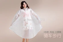 poncho rain raincoat waterproof coat dress jacket Burberry Female Translucent sleeved cap Mirror