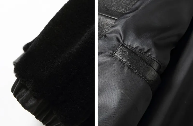 Итальянский дизайнерский норковый меховой воротник Мужская куртка из натурального меха зимняя мотоциклетная байкерская куртка мужская теплая тонкая офисная кашемировая куртка