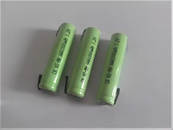 

3PCS 1.2V AAA rechargeable battery 1000mah 3A 10440 NiMH NiMH battery with pins for Braun electric shaver razor toothbrush