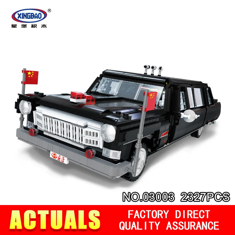 

XingBao 03003 2327Pcs Block Genuine Creative MOC Technic Series The HongQi Master Car Set Building Blocks Bricks Toys Model