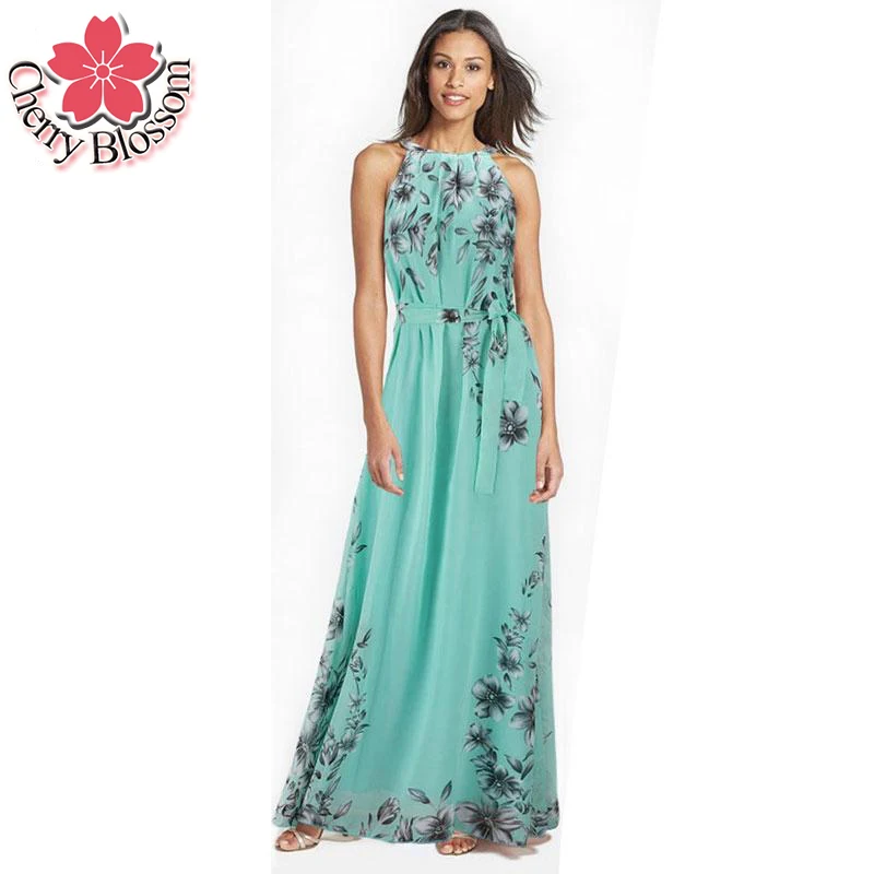 Wholesale Women Plus Size Dress Summer Fashion Bahemian Beach Chiffon Print Dress Sexy Sleeveless Off The Shouder Wasit Maxi Dresses 6XL Buy Cheap Women Plus Size Dress Summer Fashion Bahemian Beach Chiffon Print Dress Sexy Sleeveless Off The Shouder Wasit Maxi Dresses 6XL