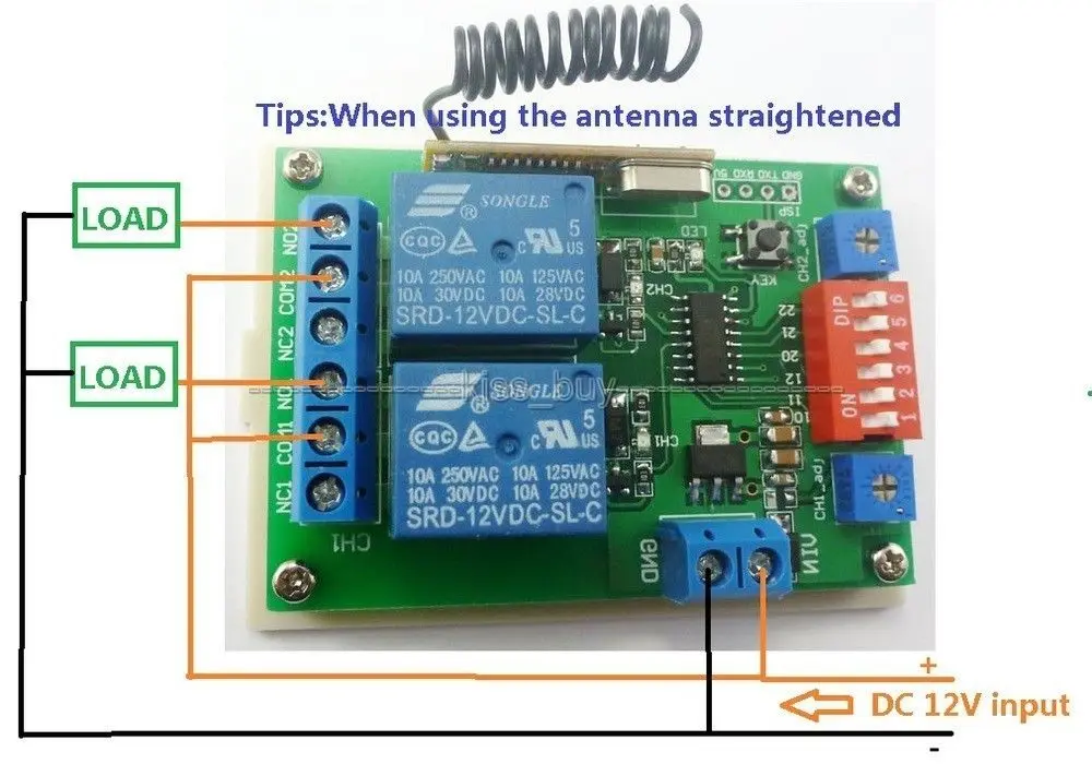 315 МГц DC 12V 2Ch Многофункциональный Беспроводной Управление Реле задержки таймера
