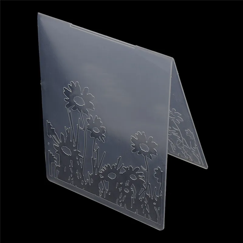 Spray Embossing Folder Plastic Leaves Flowers Rectangle Embossing Folders DIY Handmade Scrapbooking Supplies Tools Wholesale