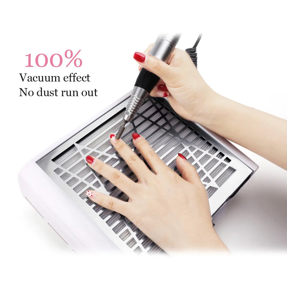Günstig 40W Neue Starke Leistung Nagel Staub kollektor Nagel Fan Art Salon Saug Staub Collector Maschine Staubsauger Fan