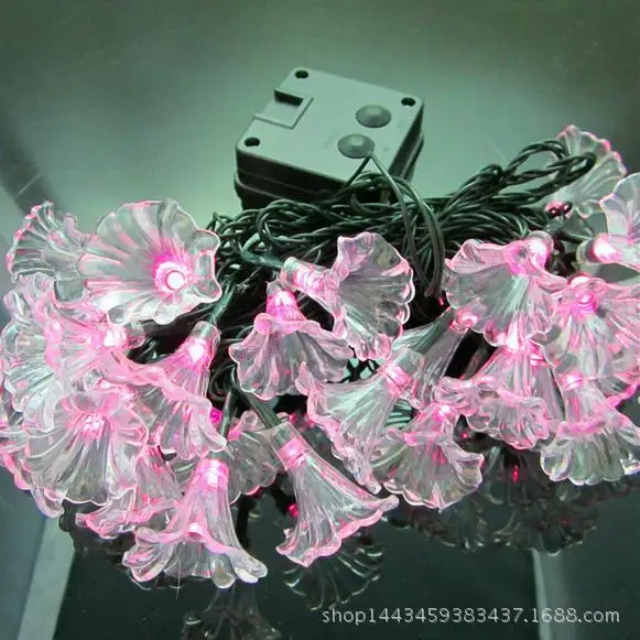 

Solar lamp series 20LED Petunia modeling lamp string garden courtyard Christmas decorative lamp